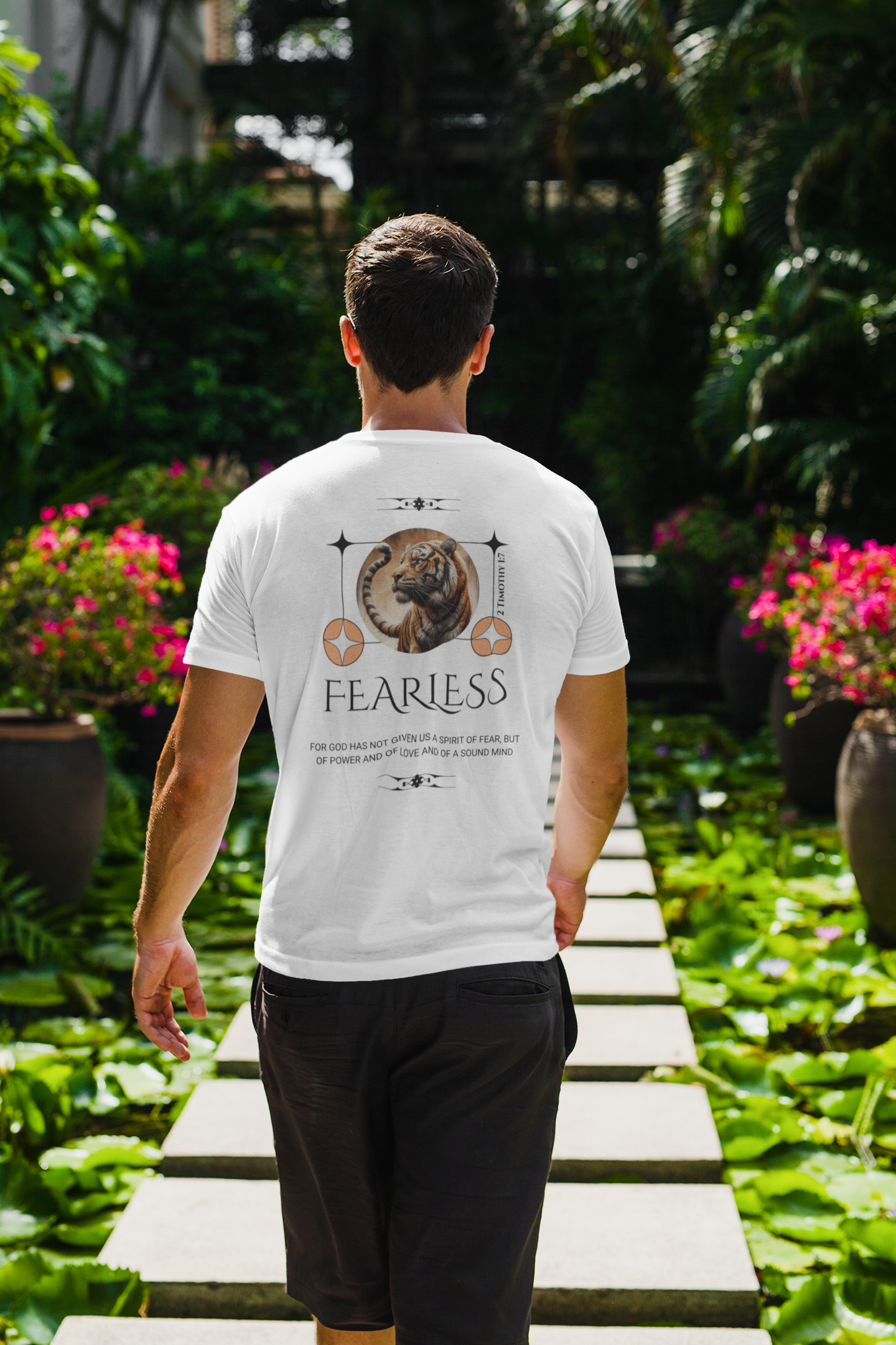 Fearless Tiger - 2 Timothy 1:7 - Unisex Tee