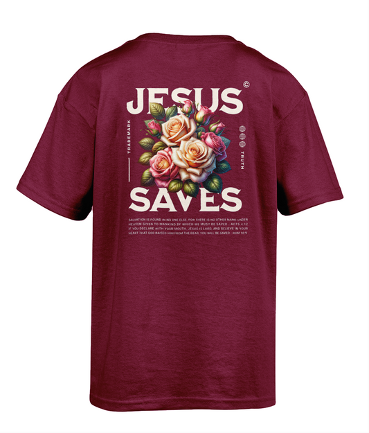 Jesus Saves - Acts 4:12 / Rom 10:9 - Unisex Tee