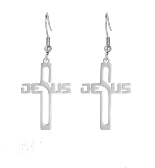 Jesus Cross Earrings