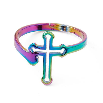 Rainbow Cross Ring