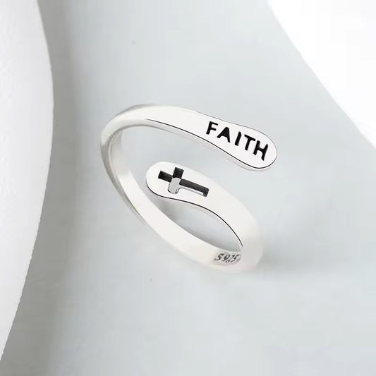 Faith & Cross Ring