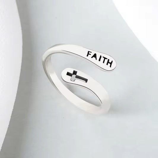 Faith & Cross Ring